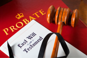A will on top of a law book for a Probate Lawyer in Peoria IL